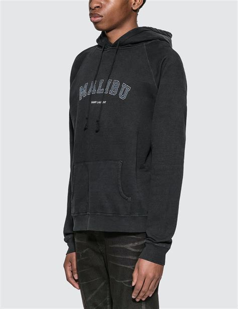 yves saint laurent black hoodie|Saint Laurent malibu hoodie.